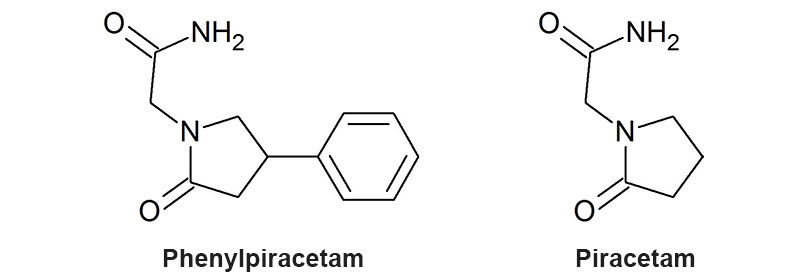 phenylpiracetam molecule structure