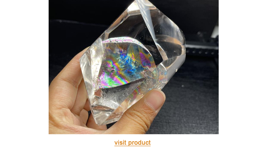 clear quartz rainbow prism