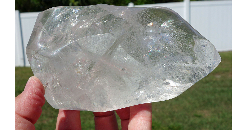 clear quartz shape example freeform
