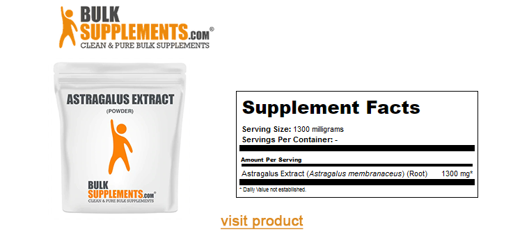 bulk supplements astragalus membranaceus