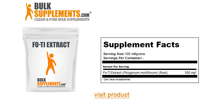 bulk supplements fo-ti he shou wu