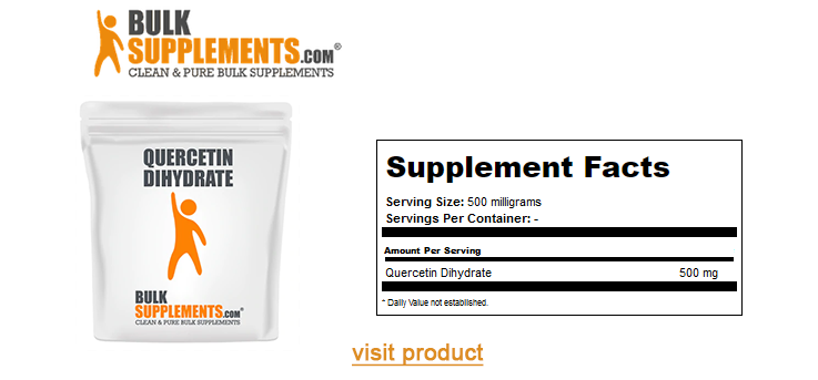 bulk supplements quercetin dihydrate