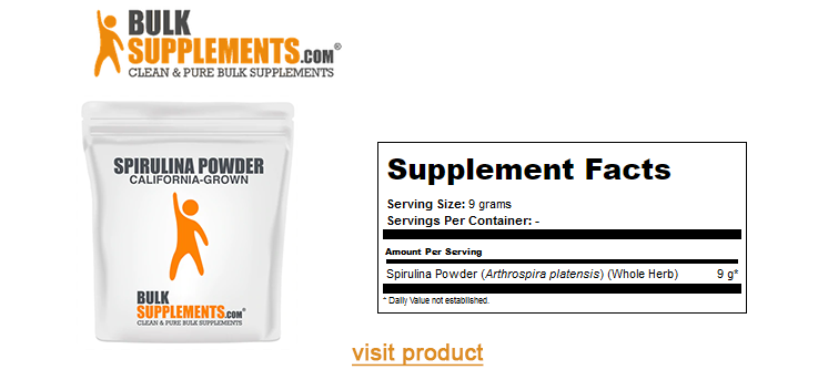 bulk supplements spirulina