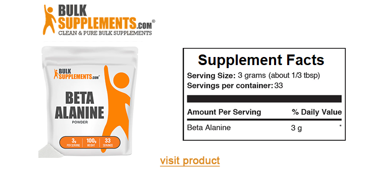 bulksupplements beta alanine